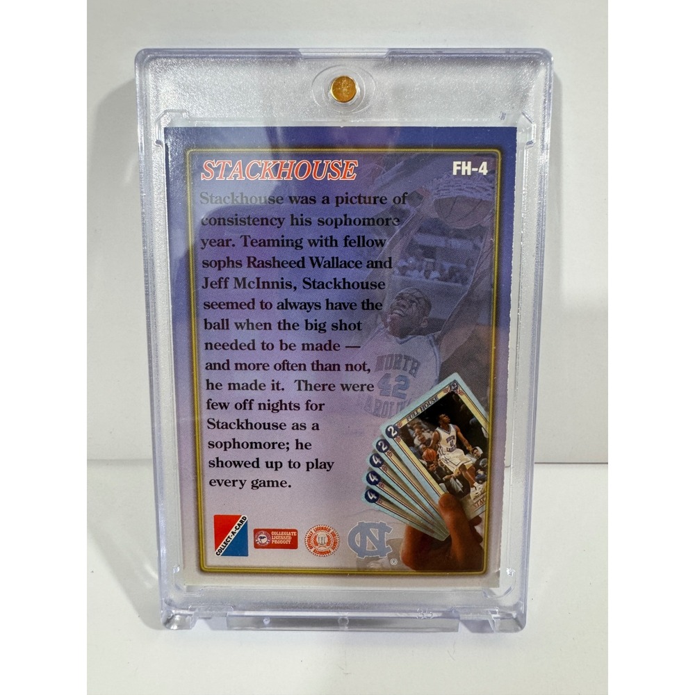 Collect-A-Card Trading Card Jerry Stackhouse OS Blue Excellent Pro 95 Draft FH-4 - Picture 2 of 3